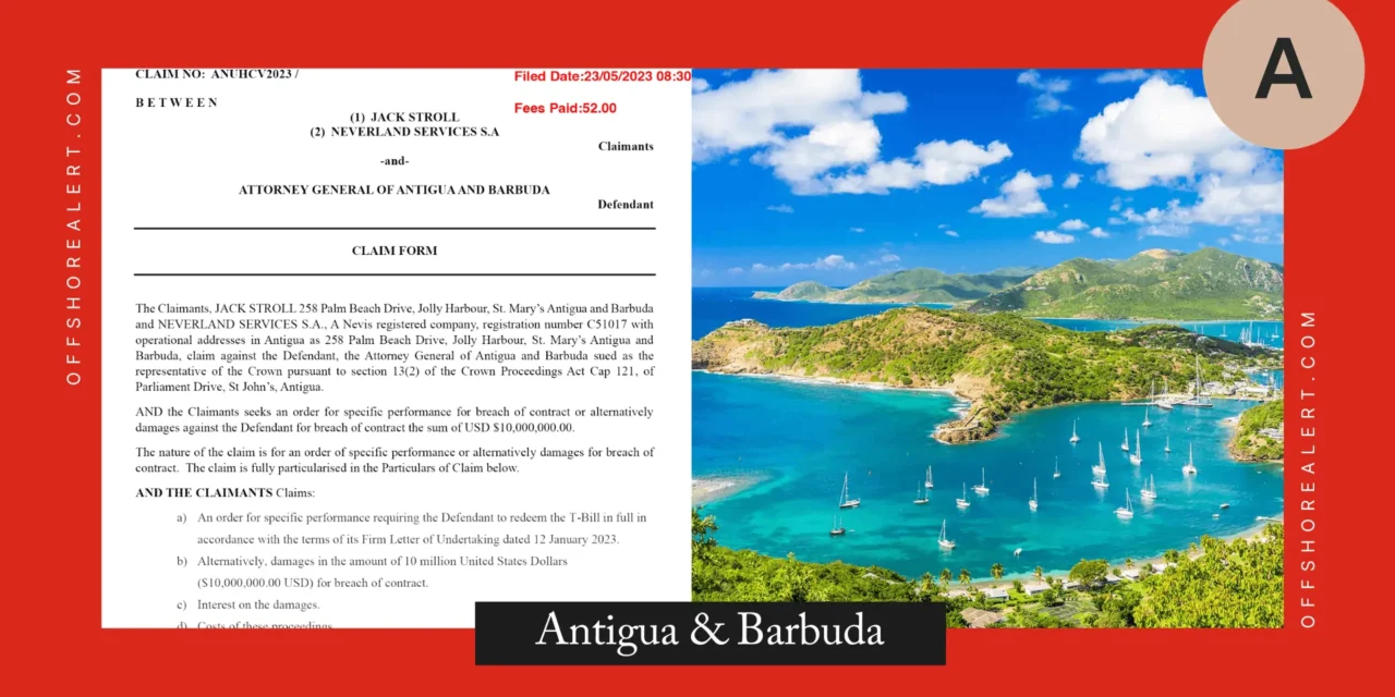 Global Bank of Commerce creditor sues Antigua’s AG for ‘breaching contract to redeem $10M T-Bill’